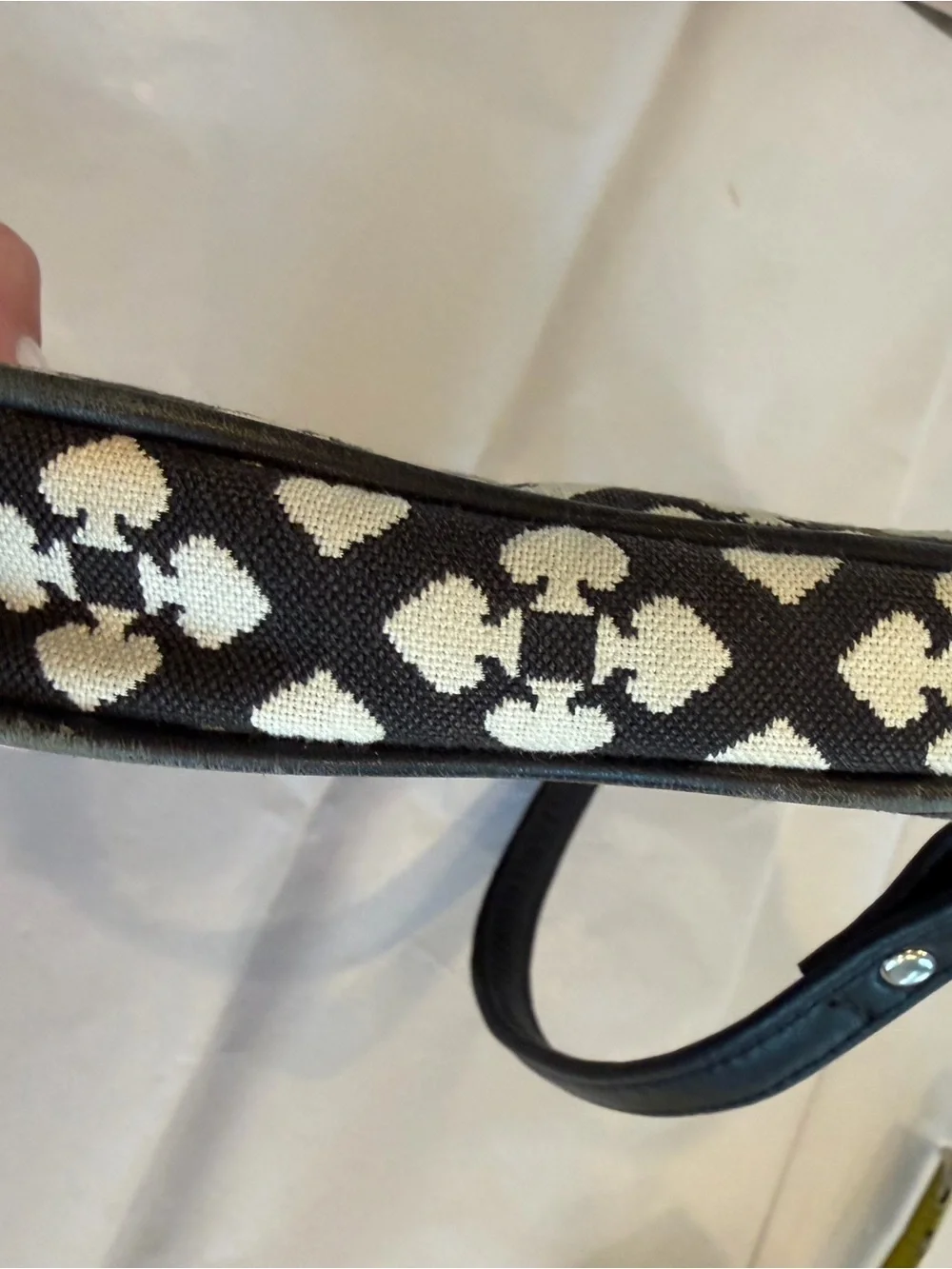 Kate Spade black, pink & white wristlet.